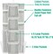 Double-Sided Hanging Gift Wrap Organizer Storage Pockets, (Set of 1)